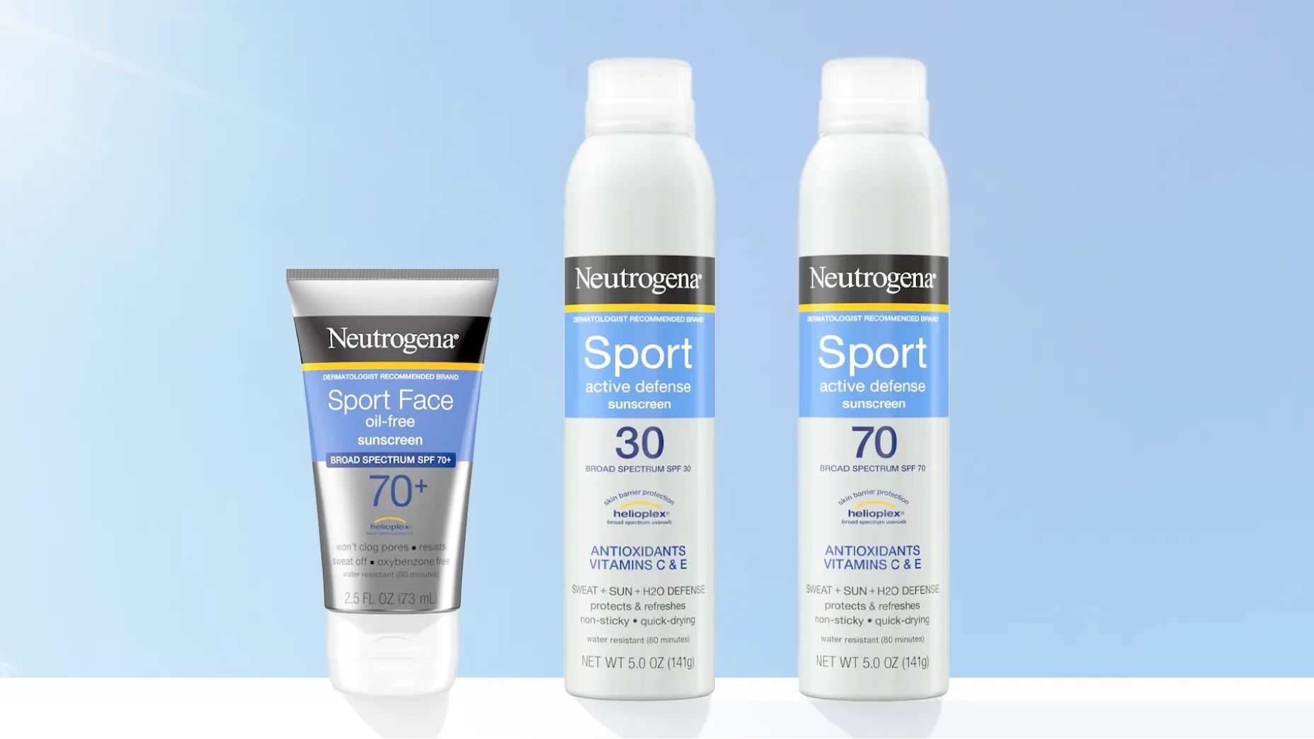 Superior protection that stays on through sweat & water.