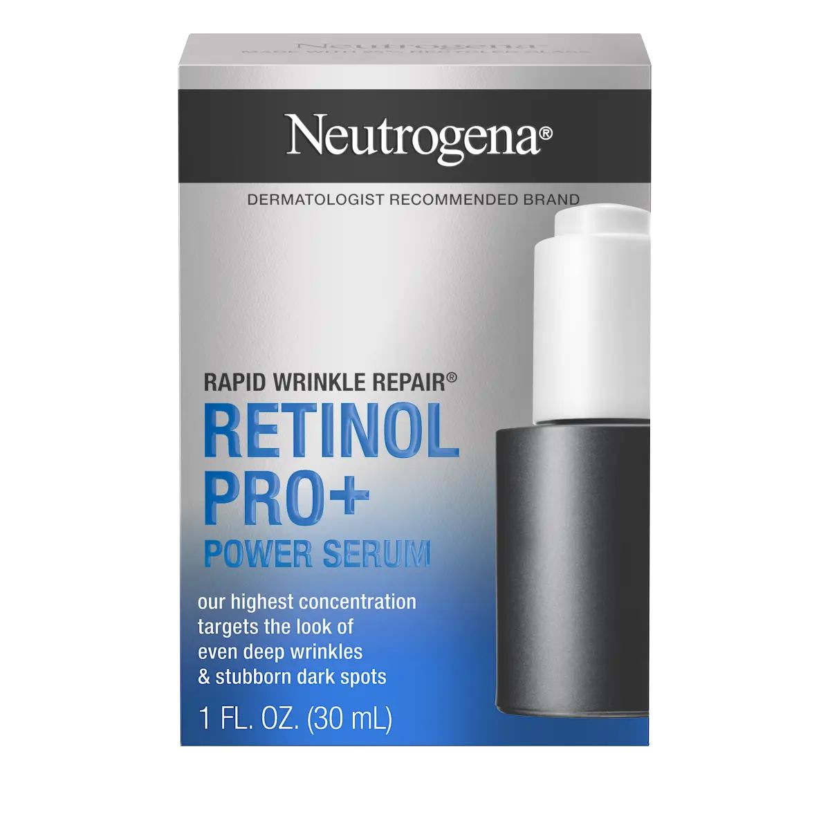 Rapid Wrinkle Repair Retinol Pro+ .5% Power Serum, front image.