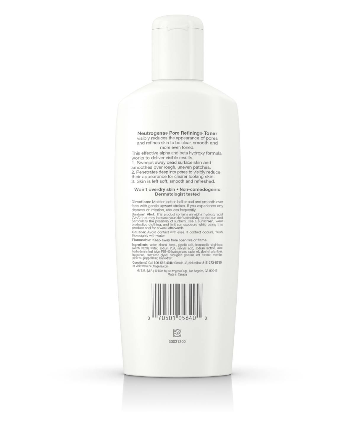 Pore Refining Face Toner With Witch Hazel, Oil-Free &amp; Non-Comedogenic