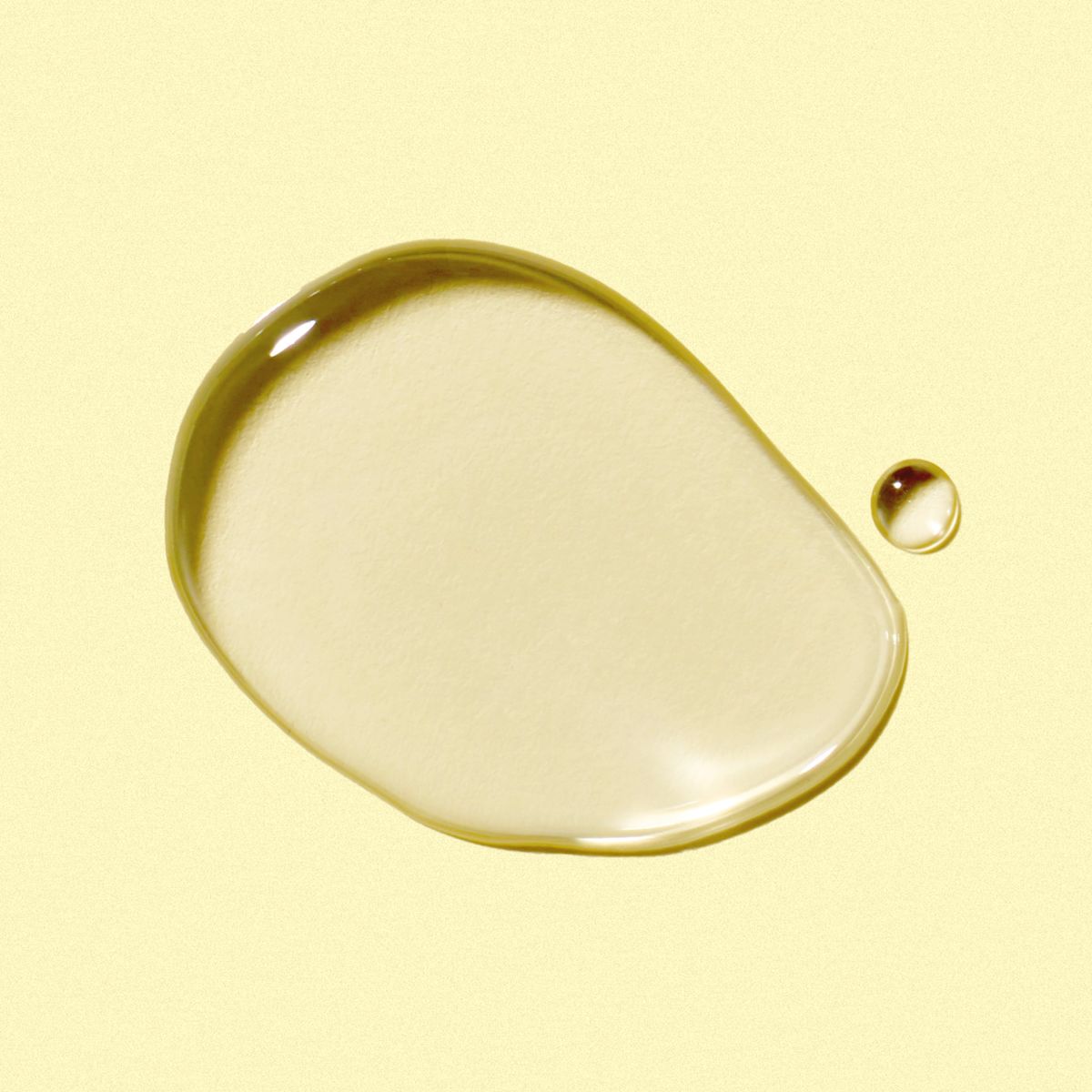 Oil droplet graphic; Sesame formula, lightweight and glides on easily