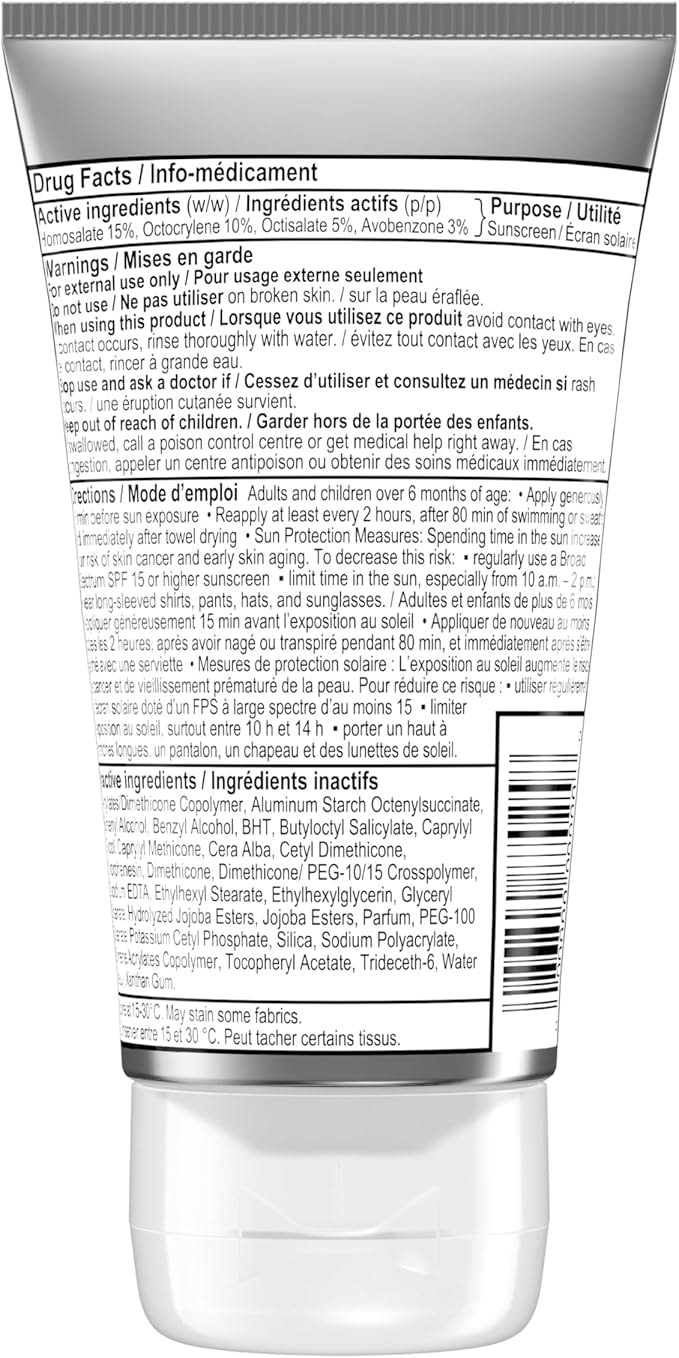 Lotion écran solaire sans huile Sport Visage à large spectre FPS 70+ de Neutrogena, 73 mL