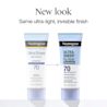 New look; same ultra-light, invisible finish; Neutrogena® Ultra Sheer® Dry-Touch Sunscreen SPF 70