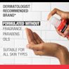 Hands dispensing Neutrogena® cleanser formulated without fragrance, parabens, oils for all skin