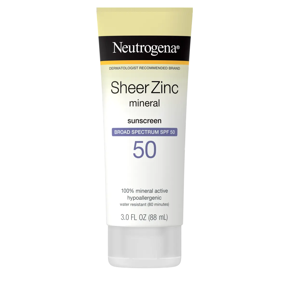 Neutrogena Sheer Zinc Dry-Touch Sunscreen SPF 50, 3 fl oz lotion