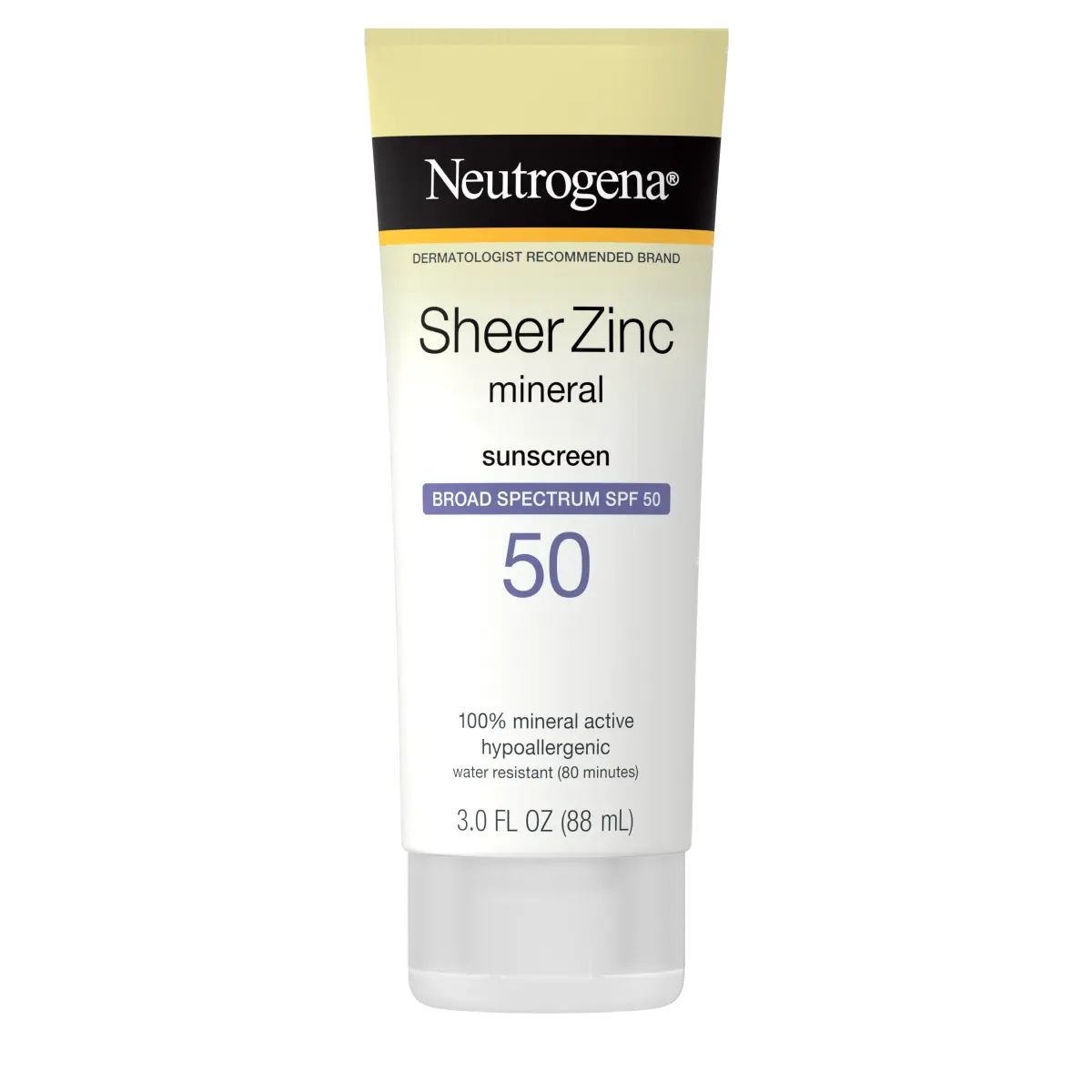 Neutrogena Sheer Zinc Dry-Touch Sunscreen Broad Spectrum SPF 50