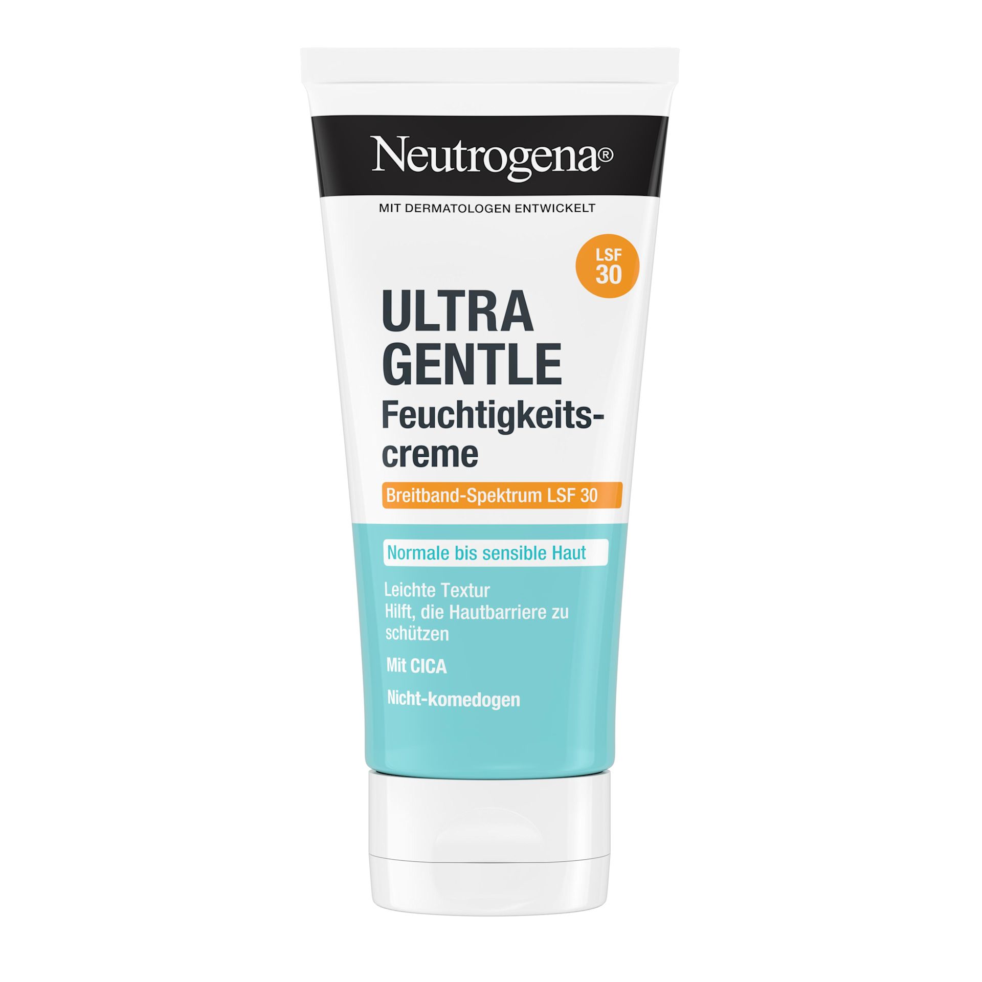 Neutrogena Ultra Gentle Feuchtigkeitscreme LSF Packshot von vorne