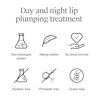 Day and night lip plumping treatment: dermatologist tested, allergy tested, no sting formula, paraben-free, phthalate-free, gluten-free