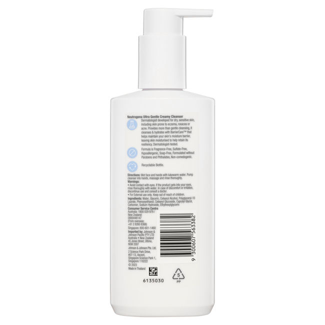 Neutrogena® Ultra Gentle Creamy Cleanser 200mL - Image 2 - Neutrogena - en-AU