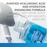 Neutrogena® Hydro Boost serum bottle with blue beads and hydration claim on splash backdrop