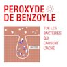 Image montrant comment le peroxyde de benzoyle tue les bactéries responsables de l'acné