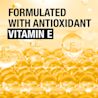 Golden Vitamin E spheres highlighting antioxidant Vitamin E formula