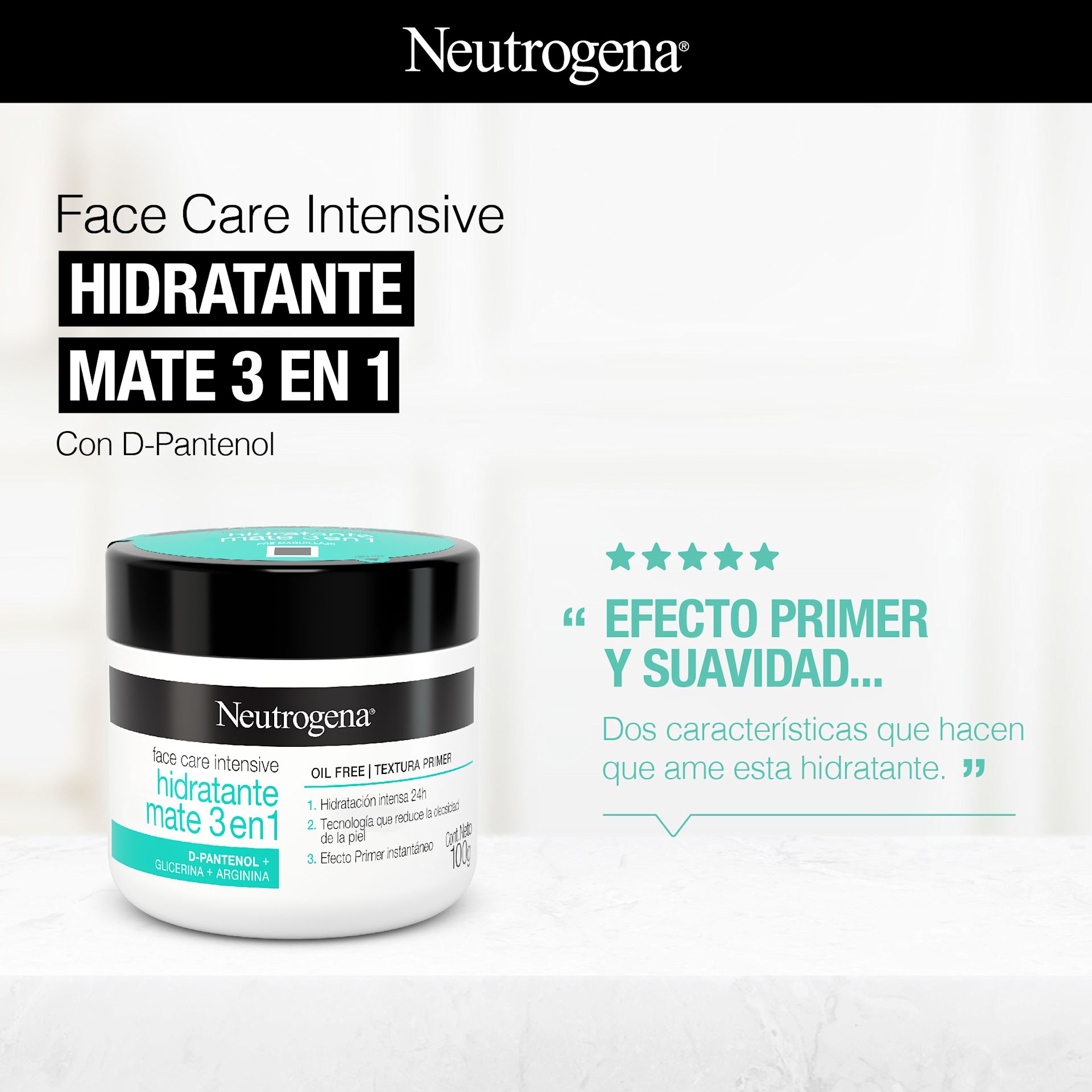 Face Care Intensive Hidratante mate 3 en 1 - Image 5 - Neutrogena - es-AR