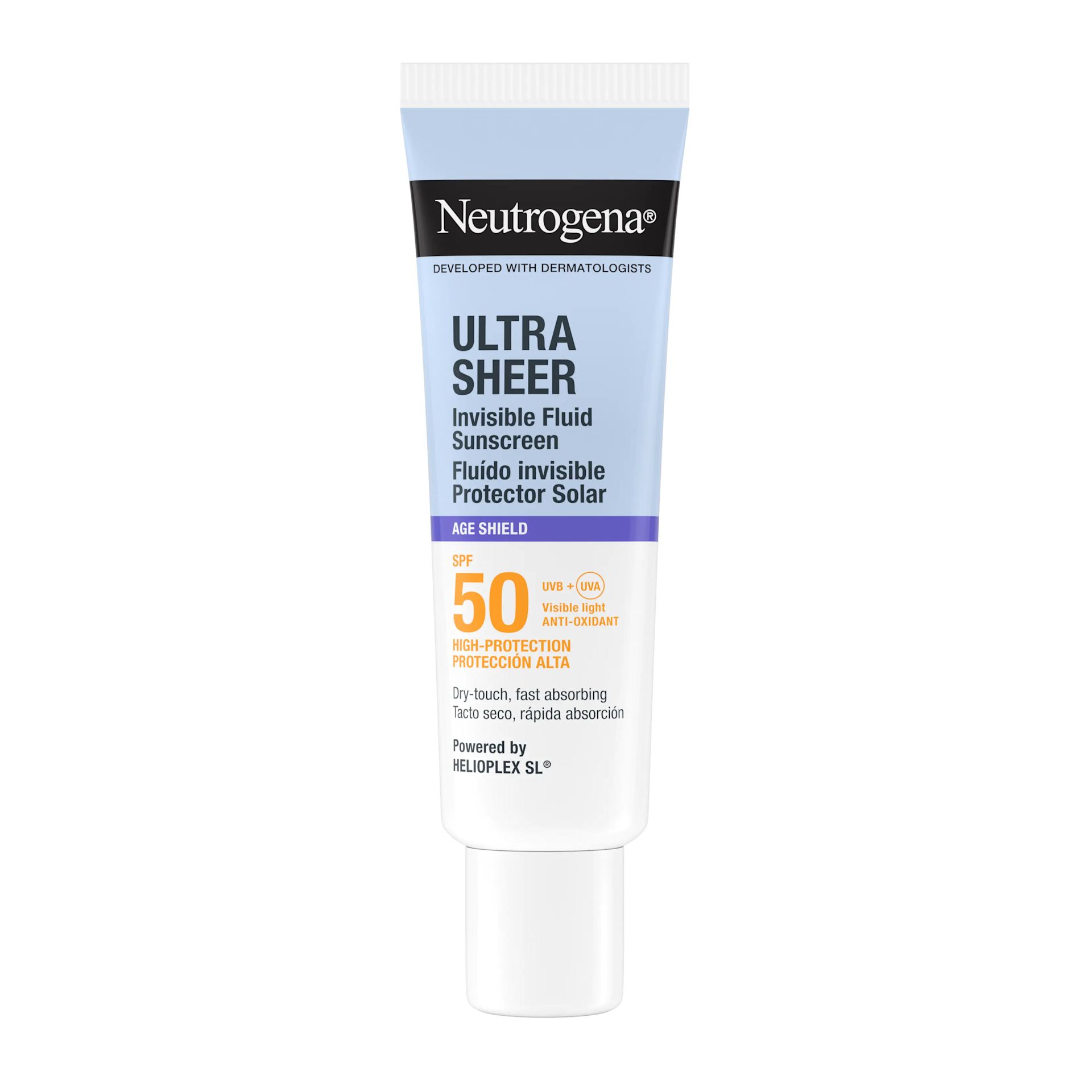 Neutrogena® Ultra Sheer Invisible Fluid Age Shield® Sunscreen SPF50 Αντηλιακό Προσώπου SPF50