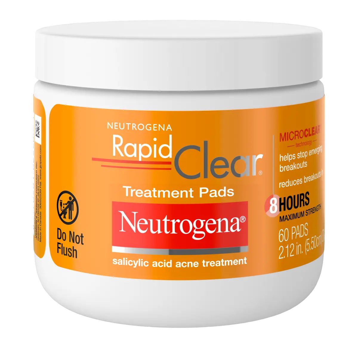 Neutrogena® Rapid Clear Maximum Strength Treatment Pads, 60 Count Front of pack