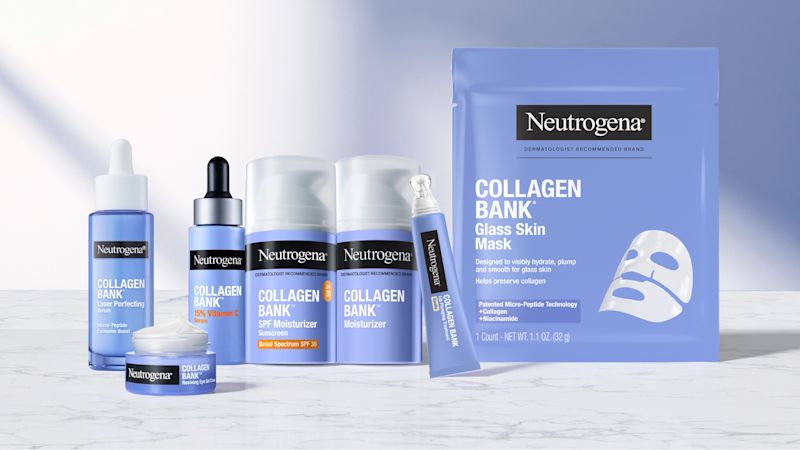 Neutrogena® Collagen Bank® newest products outside their packaging