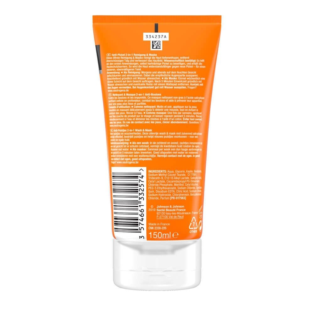 Anti-Pickel 2-in-1 Reinigung & Maske - Image 2 - Neutrogena - de-DE