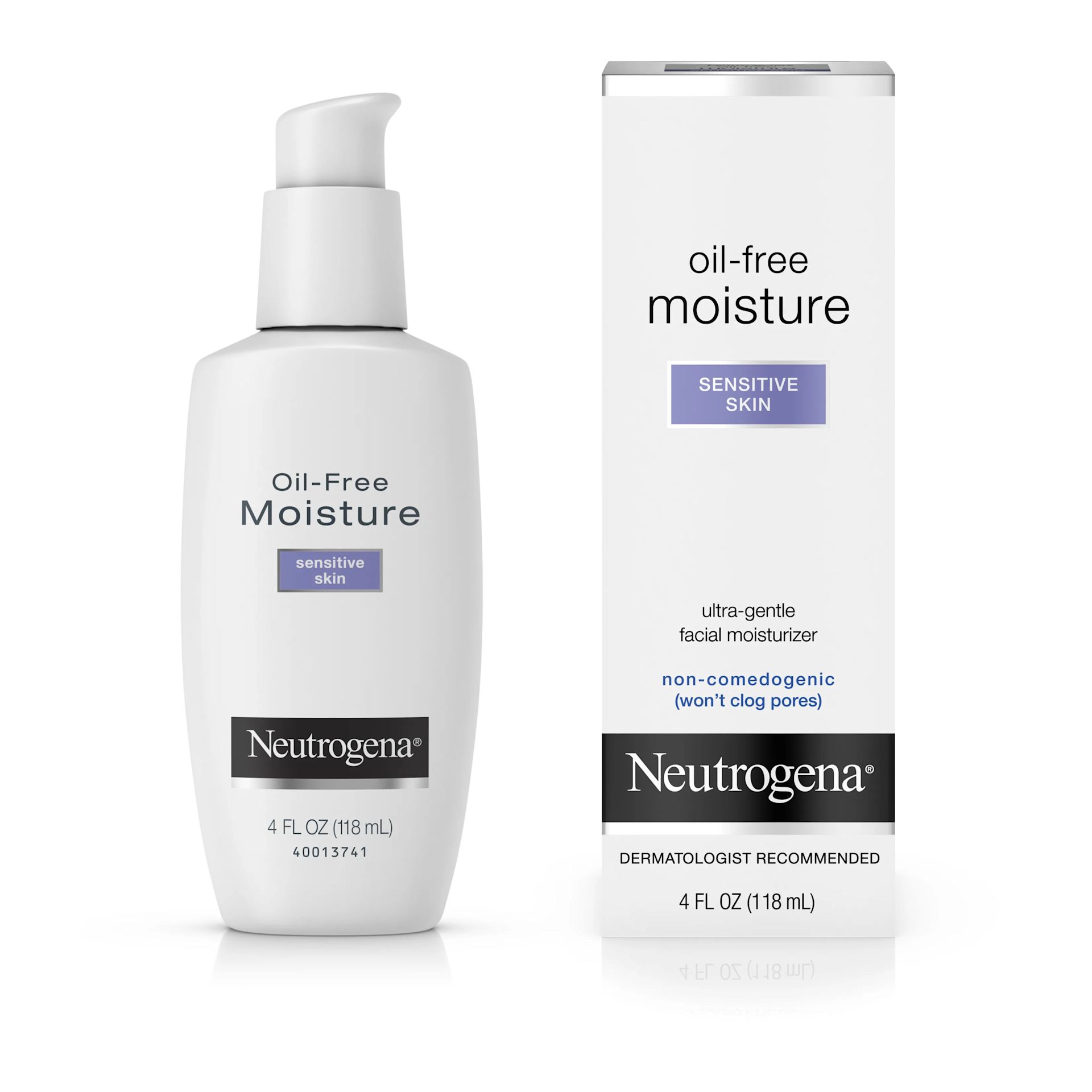 Oil-Free Face Moisturizer For Sensitive Skin, front of the package