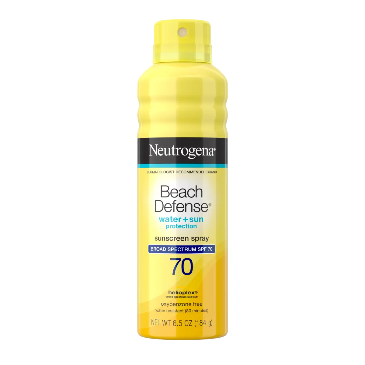 Neutrogena Beach Defense Water + Sun Protection Sunscreen Spray SPF 70, spray can