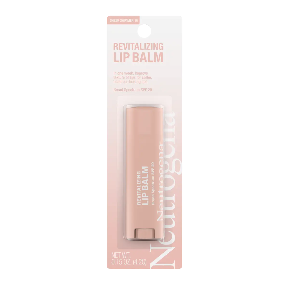 Neutrogena Revitalizing Lip Balm SPF 20, 0.15 oz lip balm stick