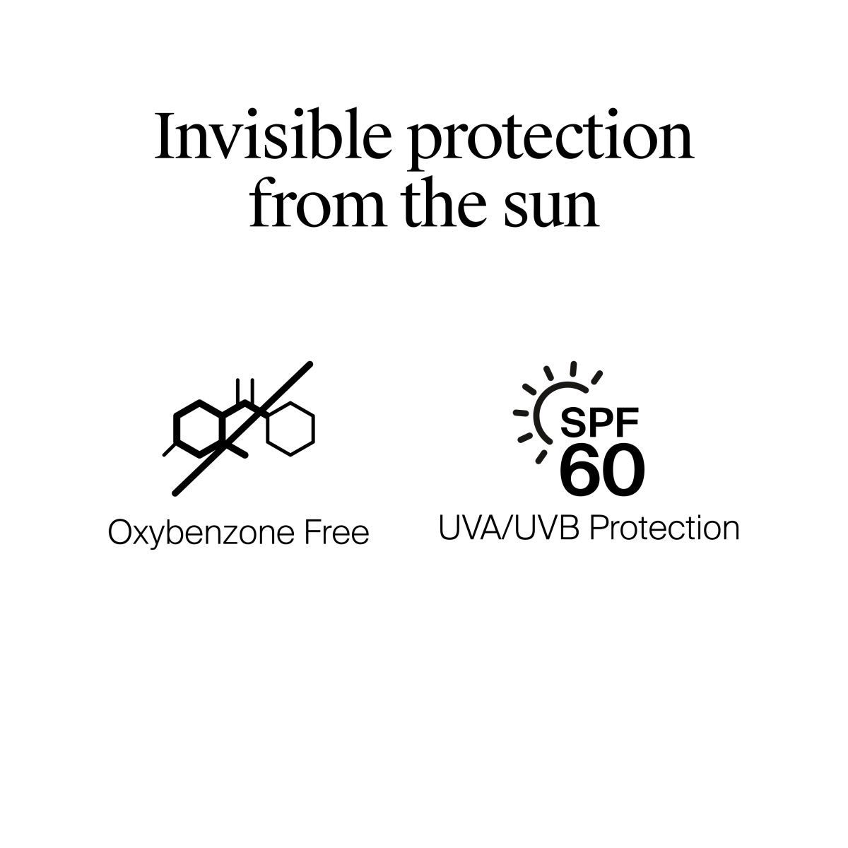 Neutrogena® SPF 60 invisible sun protection, oxybenzone free with UVA/UVB defense