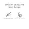 Neutrogena® SPF 60 invisible sun protection, oxybenzone free with UVA/UVB defense