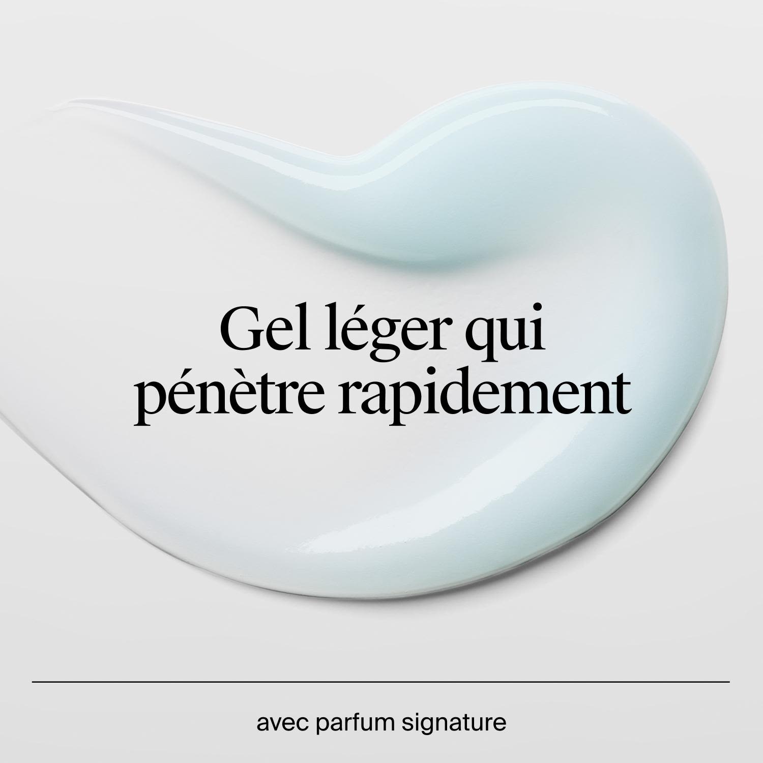 Gros plan sur une trace de gel-crème Neutrogena Hydro Boost.