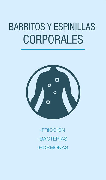 Barritos y espinillas corporales