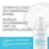Bouteille de sérum au niacinamide Hydro Boost+ avec le texte « marque recommandée par les dermatologues »
