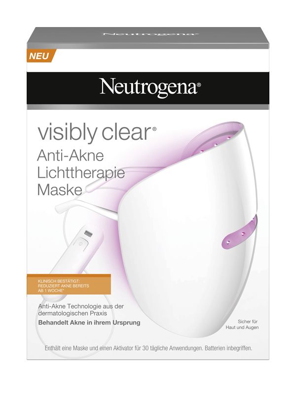 1183601 neutrogena visibly clear anti-akne lichttherapie maske karton ean3574661330617