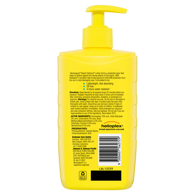 Neutrogena® Beach Defence Sunscreen Lotion SPF 50 400mL - Image 2 - Neutrogena - en-AU