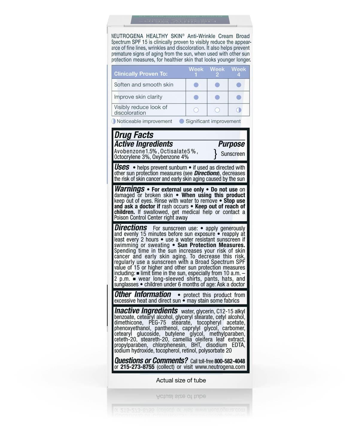 Healthy Skin Anti-Wrinkle Cream with Sunscreen Broad Spectrum SPF 15