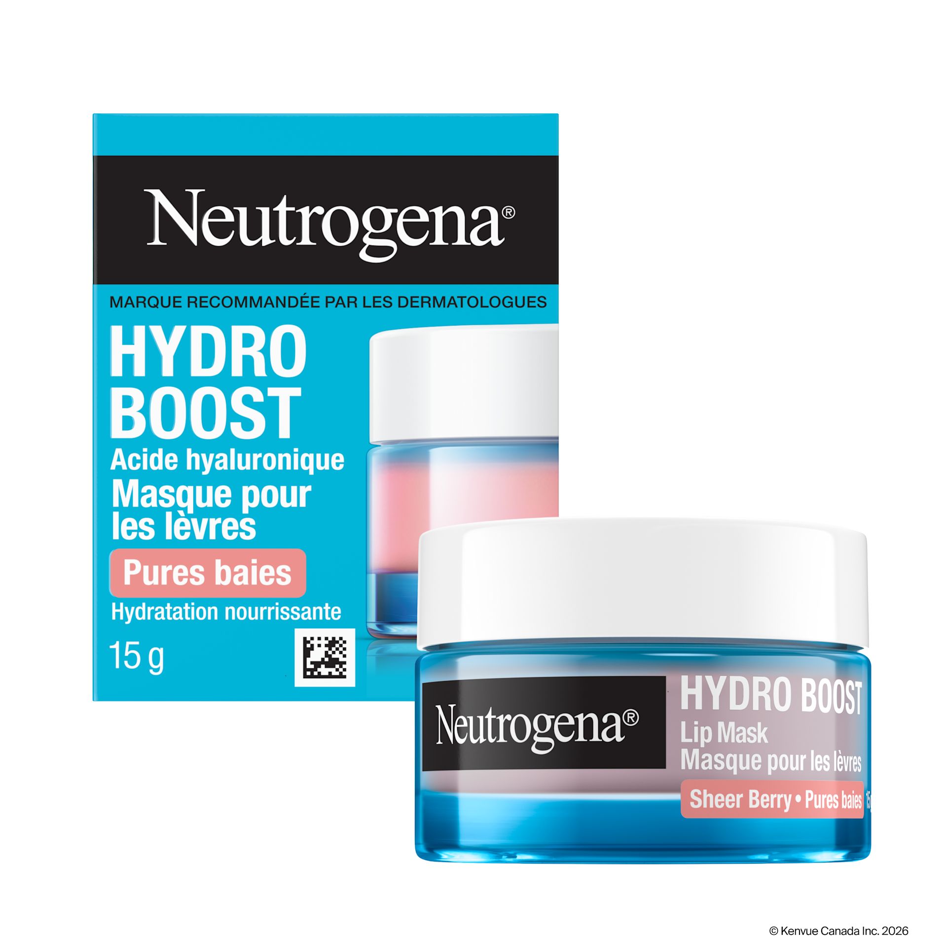 Masque pour les lèvres Neutrogena Hydro Boost Pures Baies 15 g 