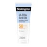 Neutrogena® Ultra Sheer Invisible Hydrating Lotion Sunscreen SPF50 - font