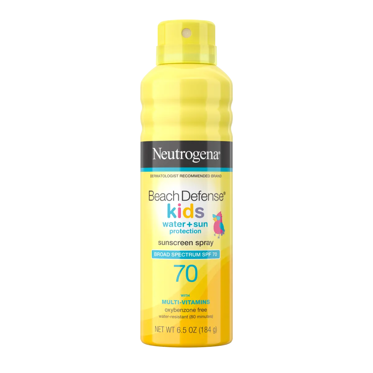 Neutrogena Beach Defense Kids Sunscreen Spray SPF 70, 6.5 oz spray can