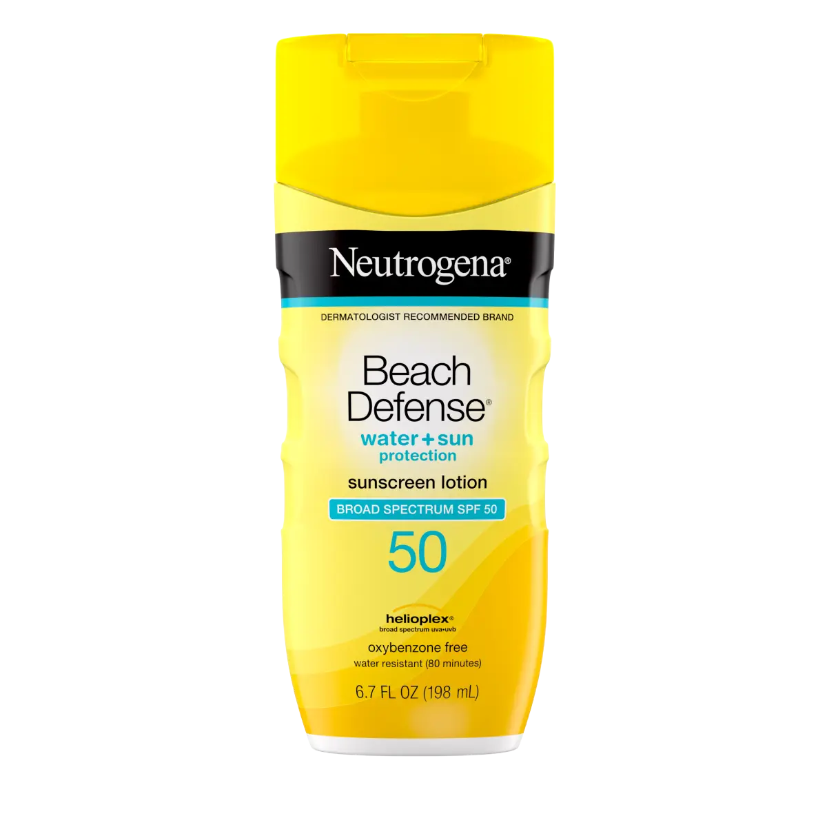 Neutrogena Beach Defense Water + Sun Protection Sunscreen Lotion SPF 50, lotion