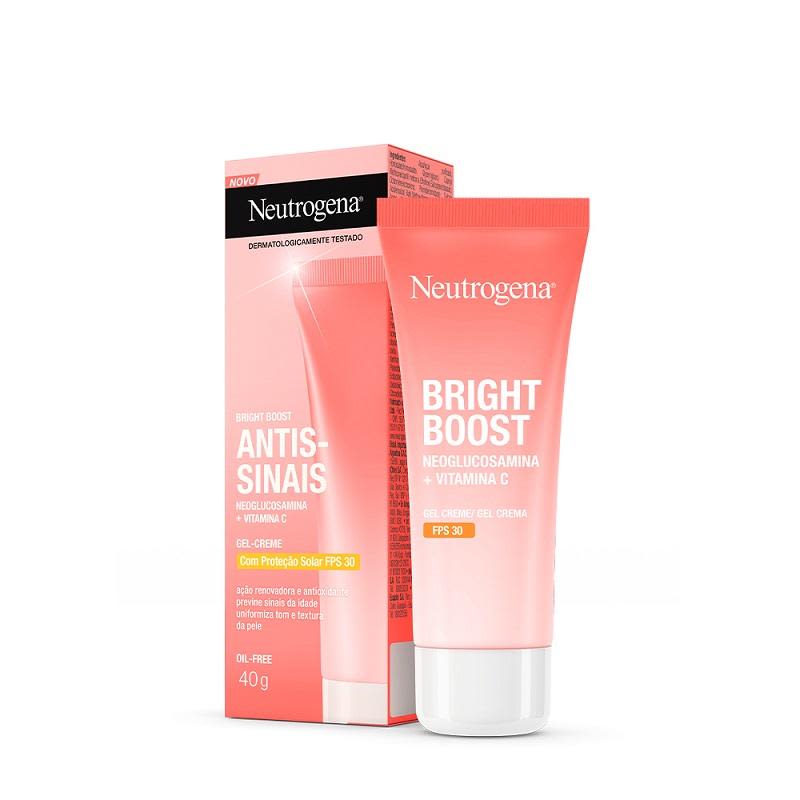 Gel Creme Facial Antissinais NEUTROGENA® Bright Boost FPS 30