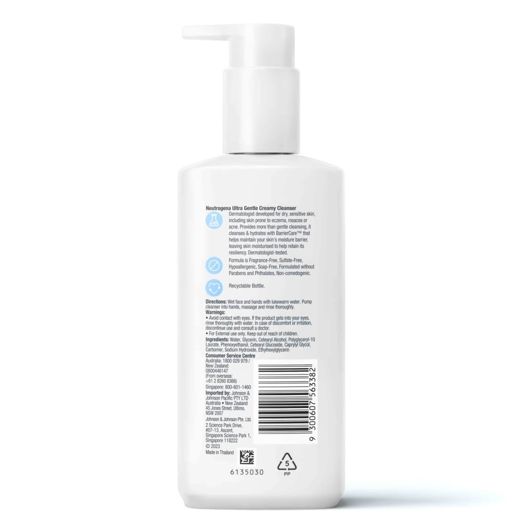 Neutrogena Ultra Gentle Creamy Cleanser 200ml - Image 2 - Neutrogena - en-SG