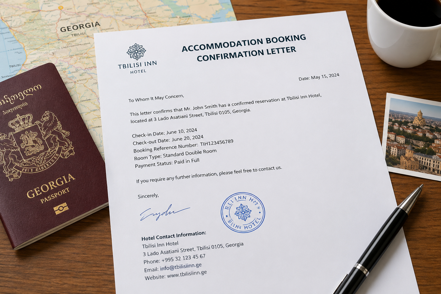 Accommodation Booking Confirmation Letter in Georgia: A Guide for International Students, Visa Applicants, and Agencies
