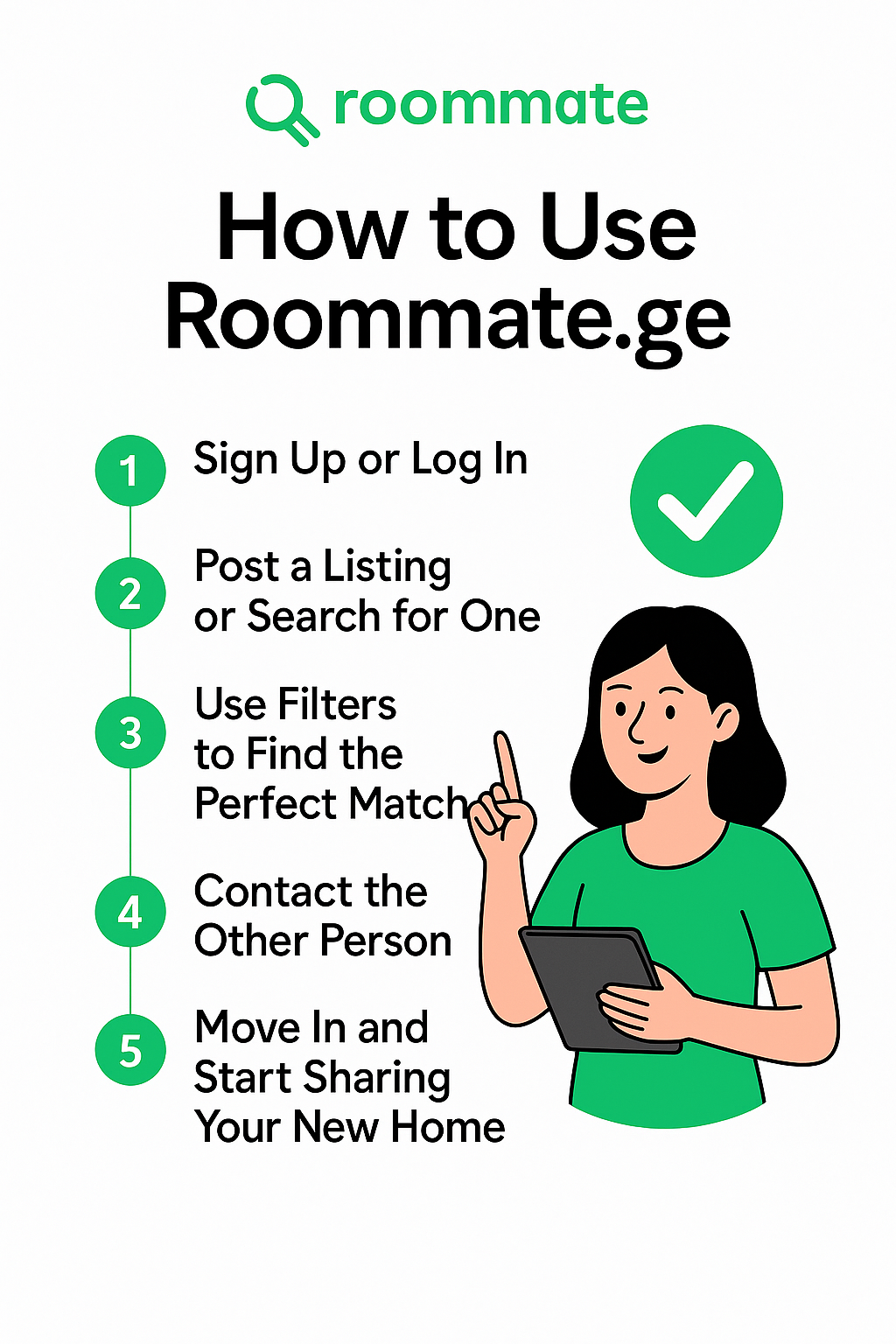 How to Use Roommate.ge – Find Your Perfect Roommate or Shared Apartment