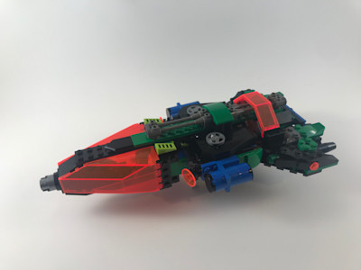 Photograph of LEGO creation "Aquamarine Spaceship"
