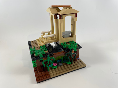 Photograph of LEGO creation "One Chunk Swamp Temple"