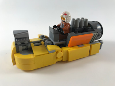 Photograph of LEGO creation "Rebel Munitions Skiff"