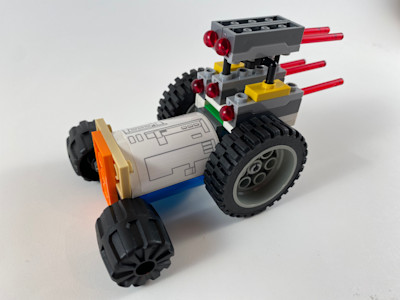Photograph of LEGO creation "Little Blaster"
