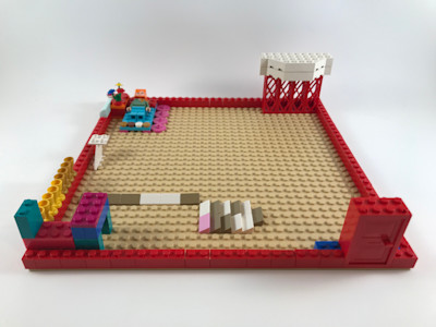 Photograph of LEGO creation "Fancy Hotel"