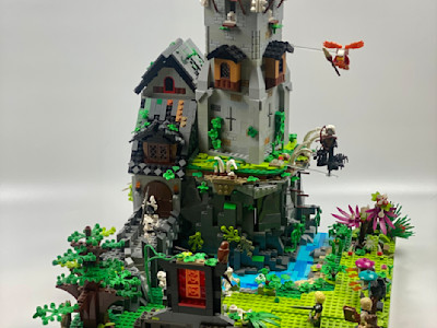 Photograph of LEGO creation "The Necromancer Tower"