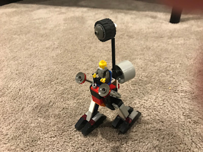 Photograph of LEGO creation "Tire Periscope Walker"
