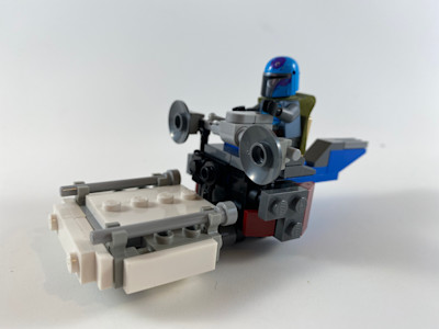 Photograph of LEGO creation "Mandalorian Swoop"