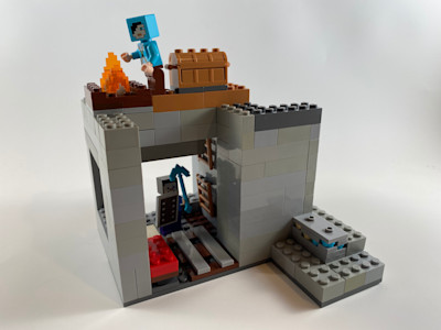 Photograph of LEGO creation "The Cave Down Low"