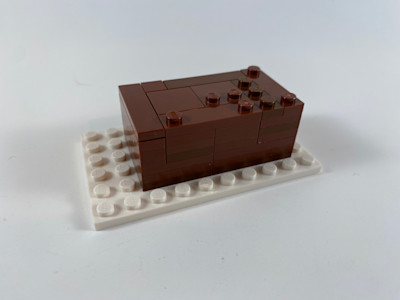 Photograph of LEGO creation "Evelyn's Brownie"
