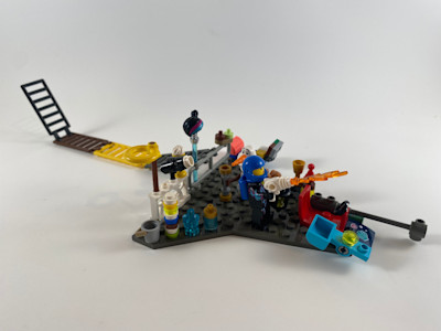 Photograph of LEGO creation "The Manta Ray"